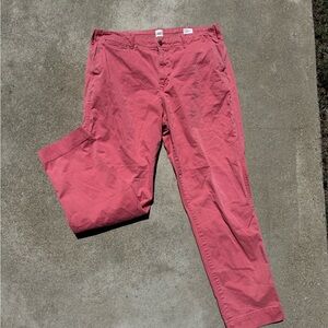 GAP Straight Khaki Pants Pink Coral | Size 18 Tall
